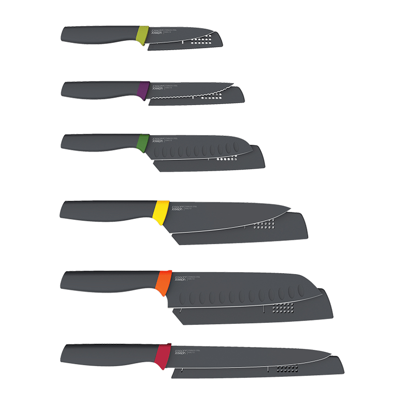 Elevate 6 Piece Knife Set (Multicolor)
