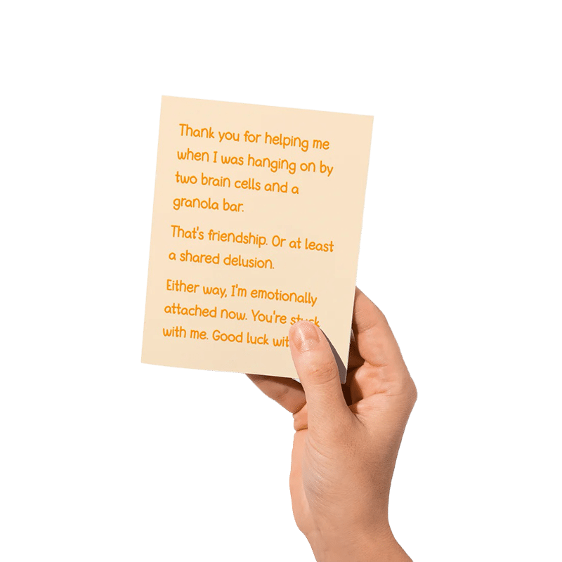Stuck With Me Card