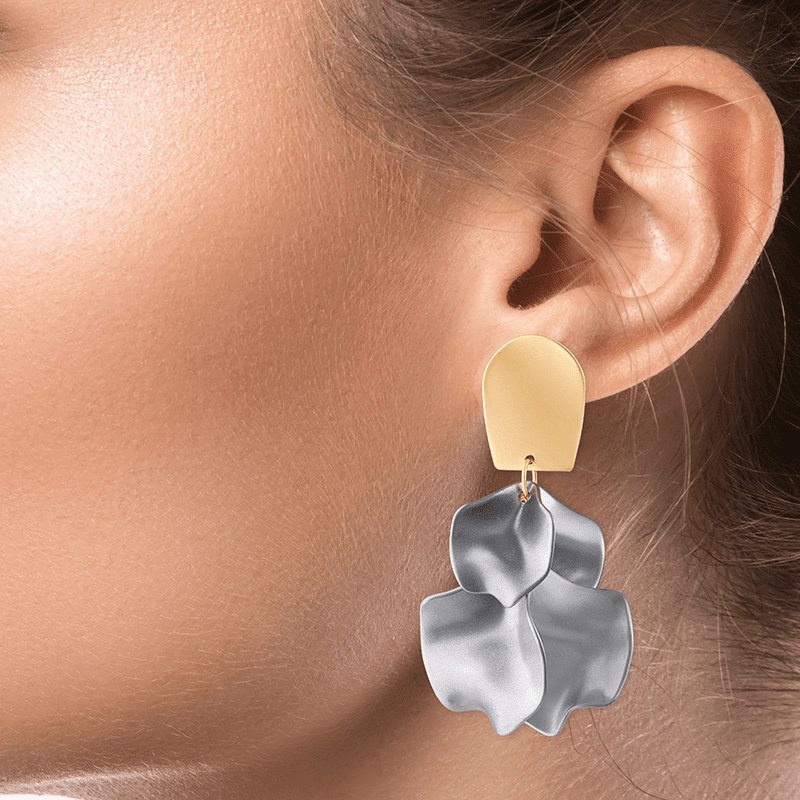 Ginkgo Leaf Flutter Drop Earrings