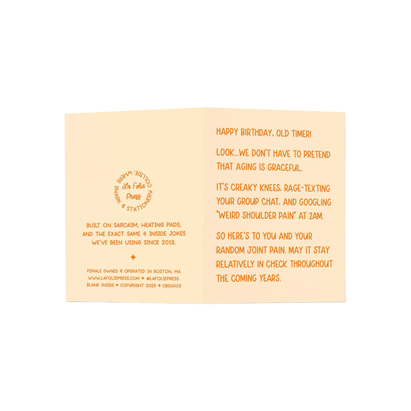 Random Joint Pain Card