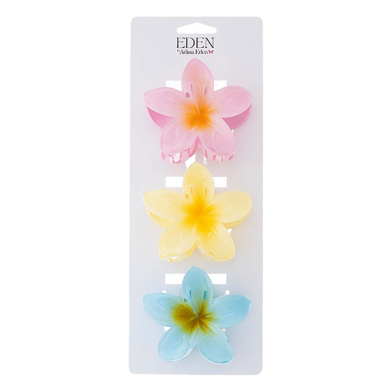 3 Pack Bloom Claw Clip Set