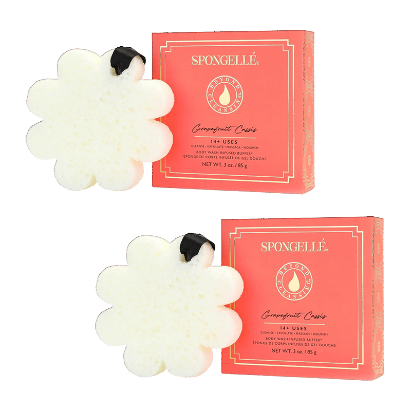 Spongellé GRAPEFRUIT CASSIS BOXED DAISY BUFFER