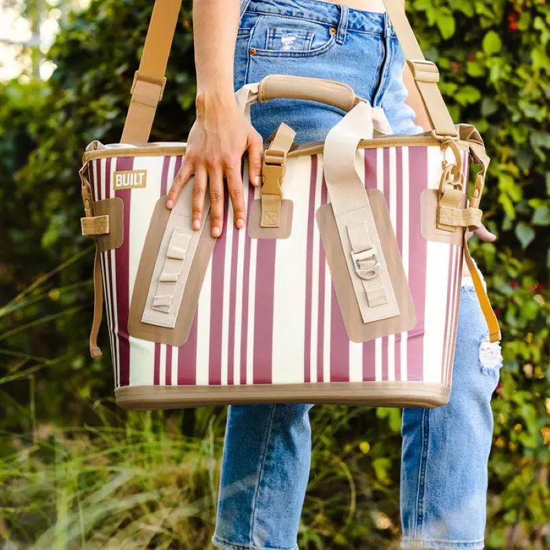 Welded Cooler Bag - Large - Pink Stripe