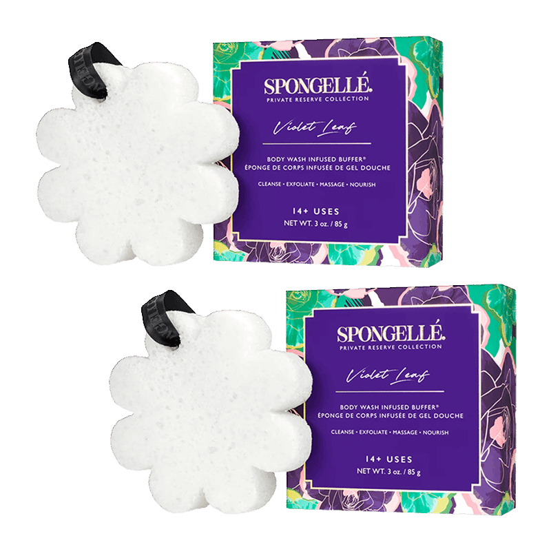 Spongelle Boxed Flower Violet Leaf
