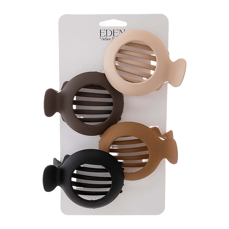 Matte Round Claw Clip 4 Pack