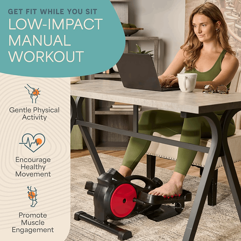 FlexStrideRed Elliptical Machine with Red Light Therapy