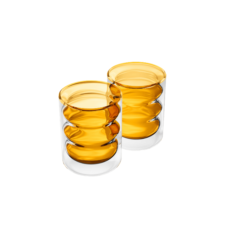 10oz Double Wall Bubble Glasses (2 Pack)