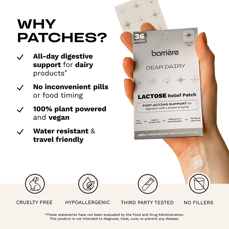 Lactase Enzyme Support Patches
