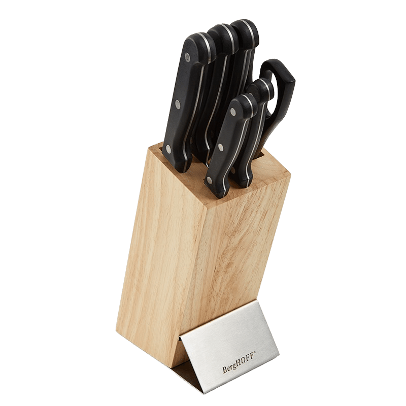 7 Piece DiNA Pica Triple Riveted Cutlery Set with Block