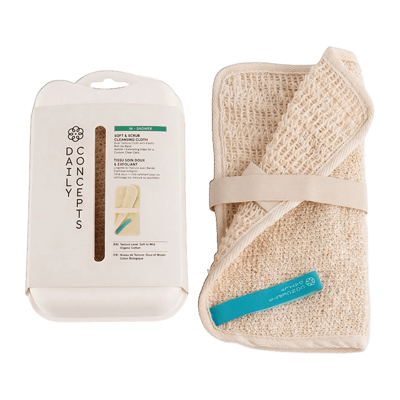 In-Shower Soft & Scrub Duo Cloth