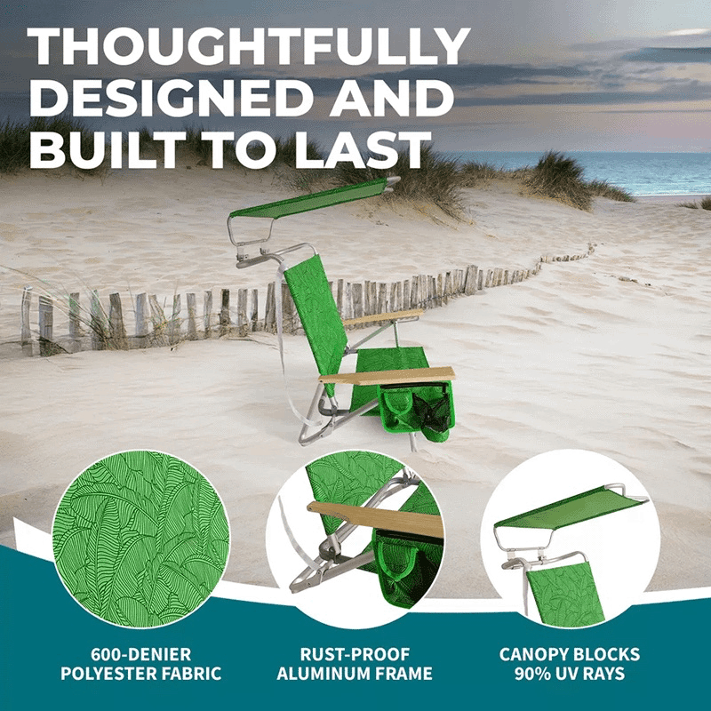 Folding Beach Chair with Canopy