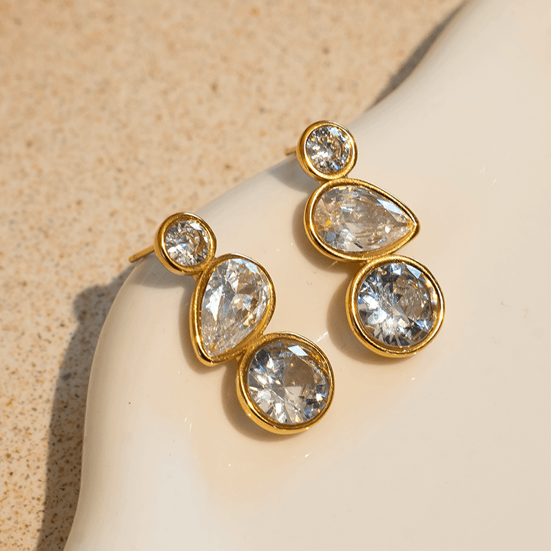 Cascade Crystal Earrings