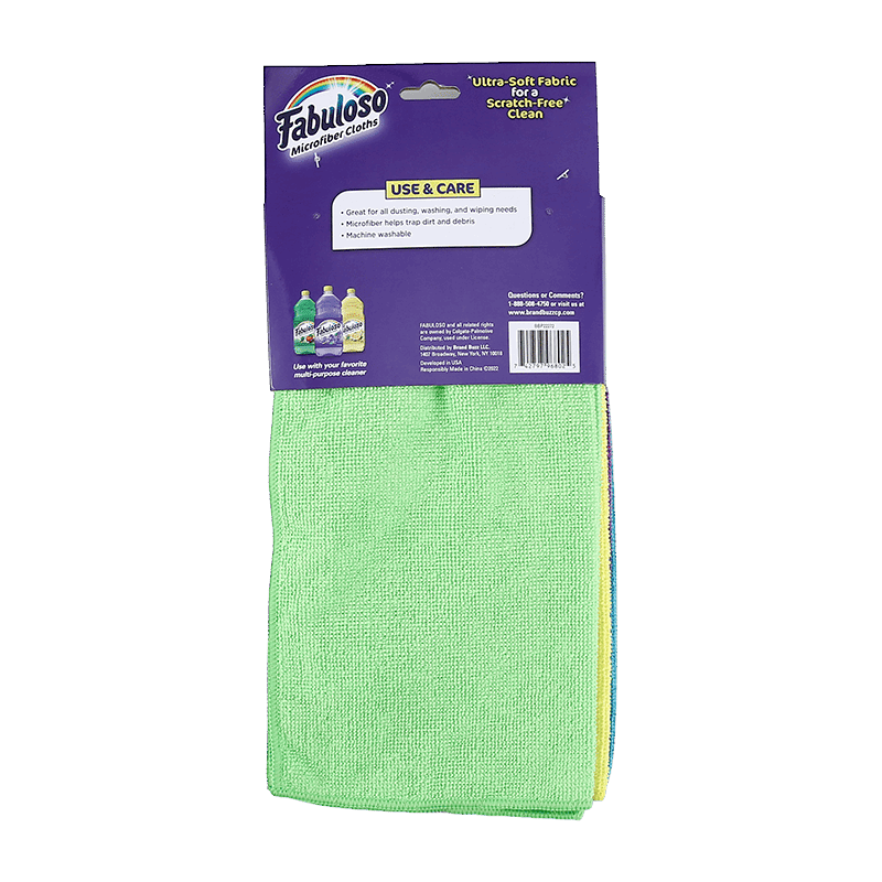 Fabuloso Microfiber Cleaning Cloths Rainbow