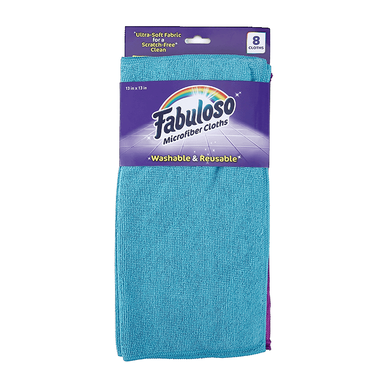 Fabuloso Microfiber Cleaning Cloths Rainbow