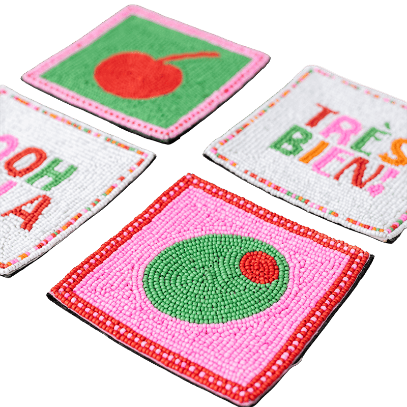Beaded Coaster Set