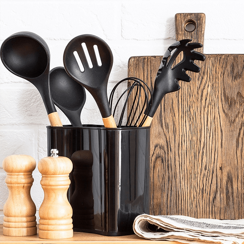 12 Piece Silicone Kitchen Set with Organizer