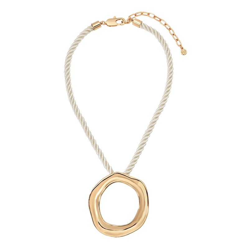 Open Circle Corded Pendant