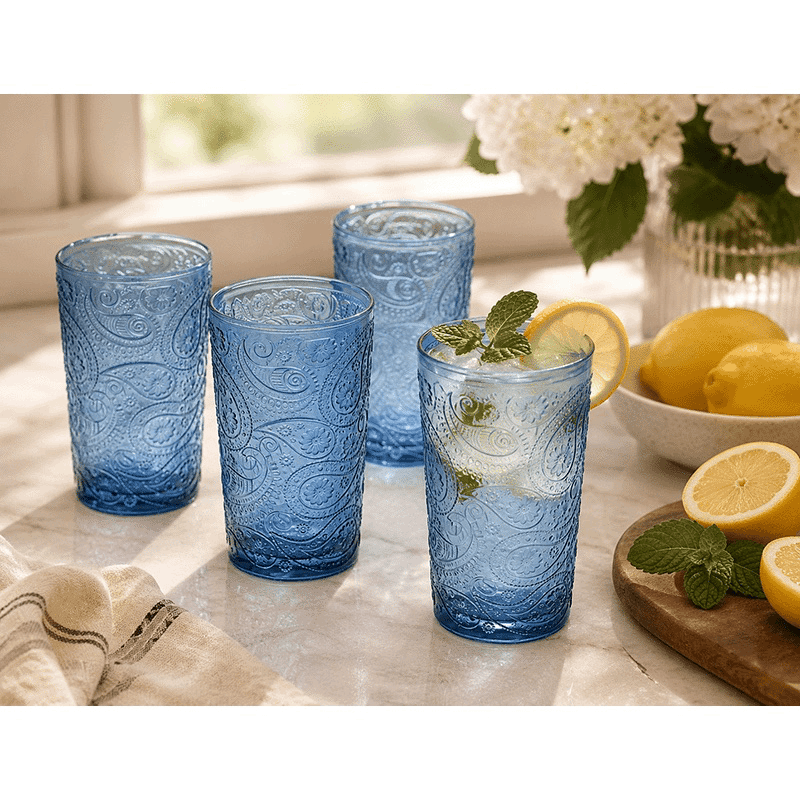 13oz Paisley Cups (Set of 4)