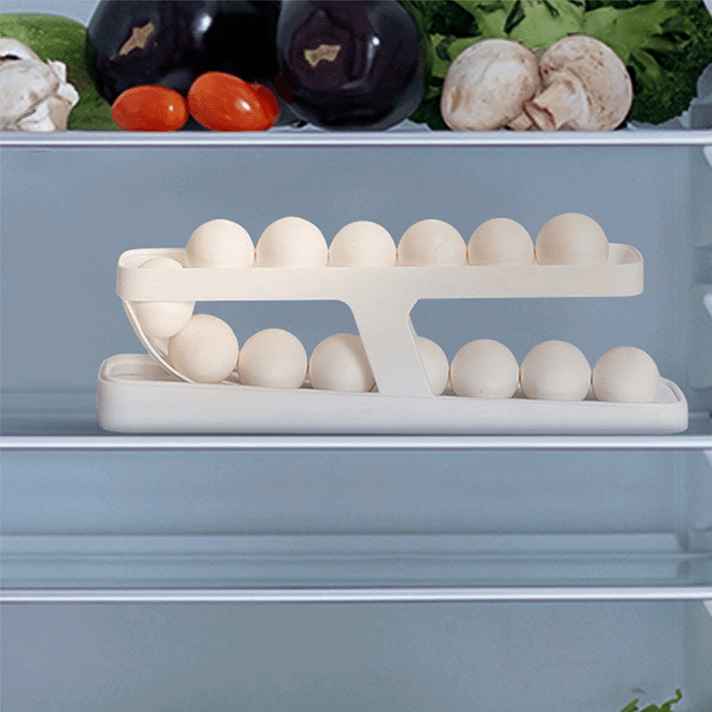 Space-Saving Rolling Eggs Dispenser