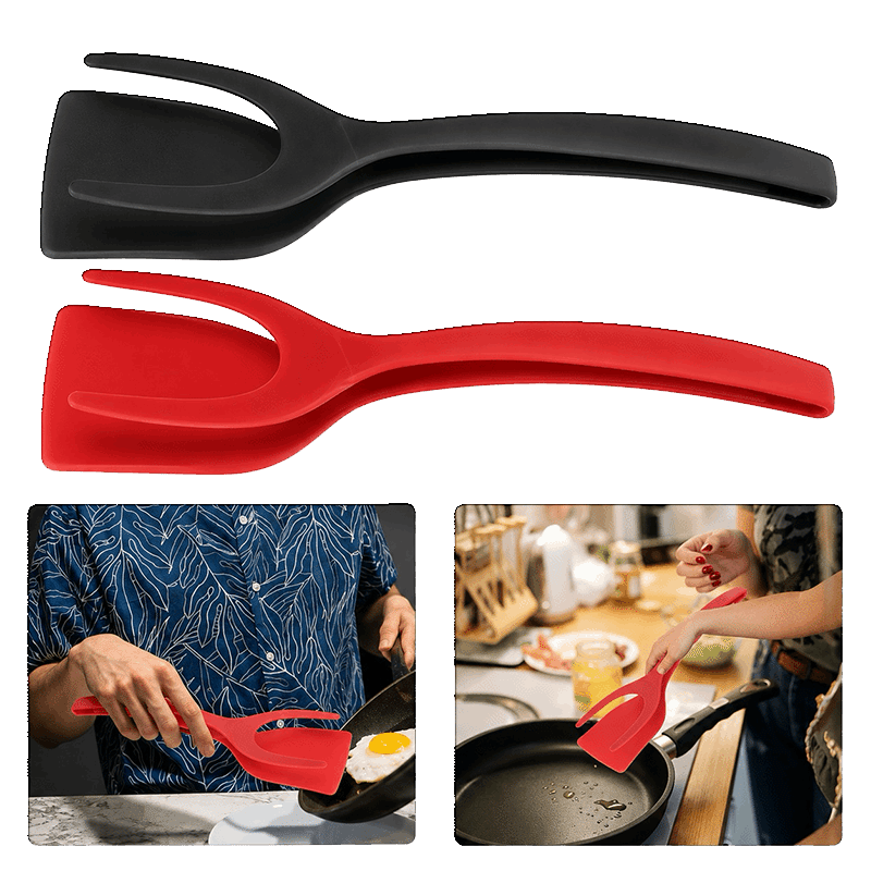 2-in-1 Flip N' Grip Tongs