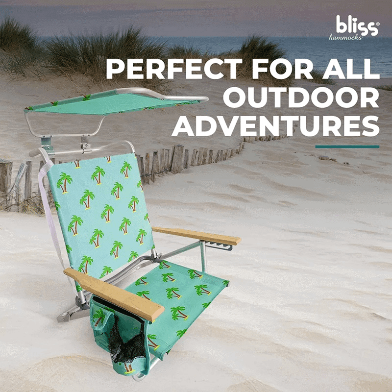 Folding Beach Chair with Canopy
