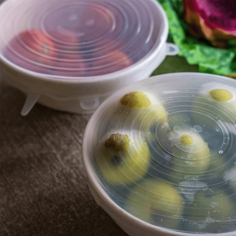 Stretchable Silicone Food Storage Lids