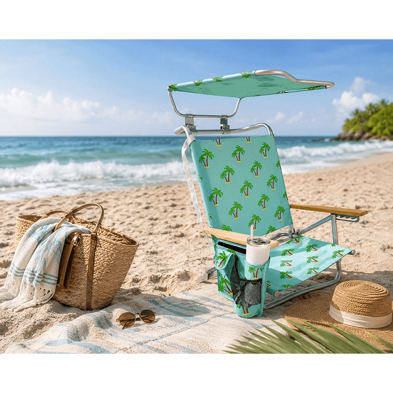 Folding Beach Chair with Canopy