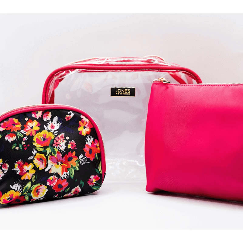 3 Piece Cosmetic Bag Trio Mix Set