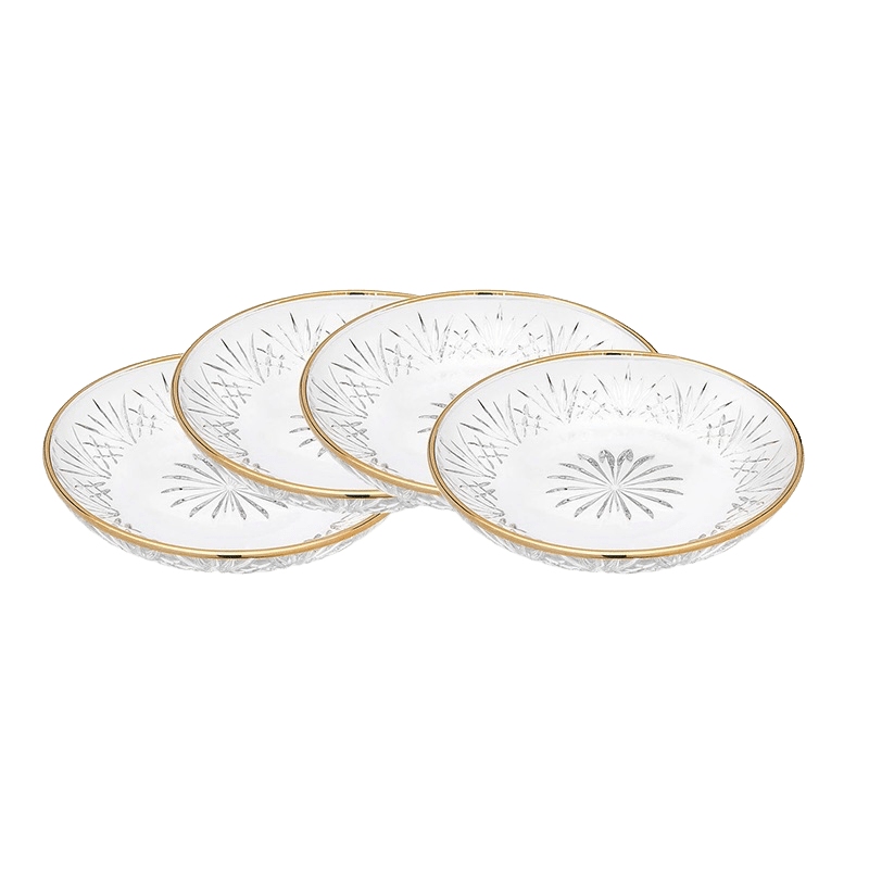 Gold Band Dessert Plate
