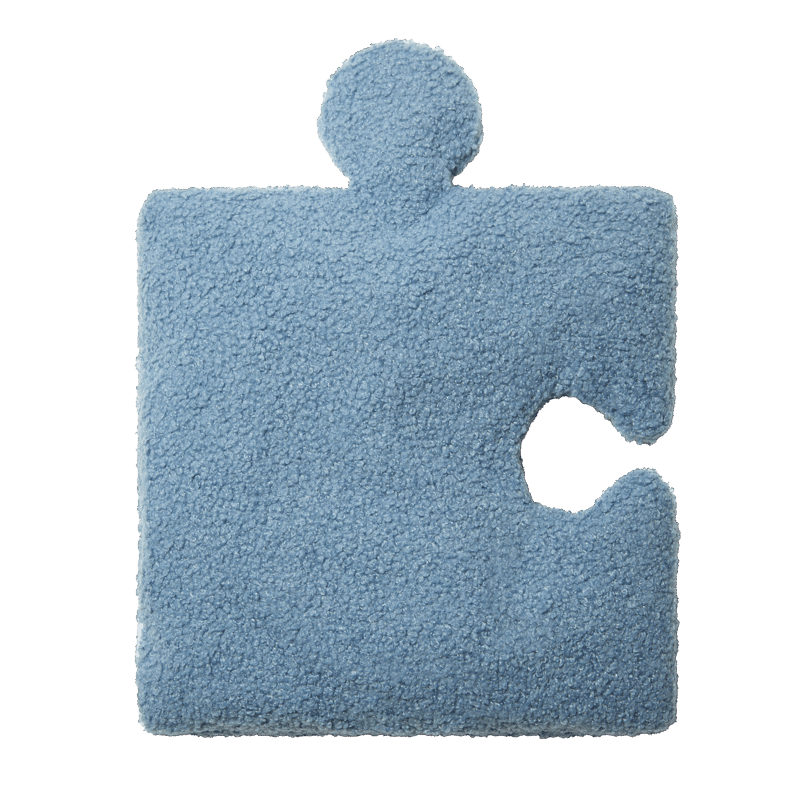 Pawzzle Piece Boucle Plush Dog Toy