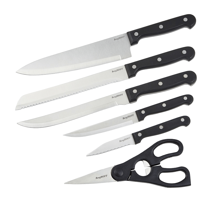7 Piece DiNA Pica Triple Riveted Cutlery Set with Block