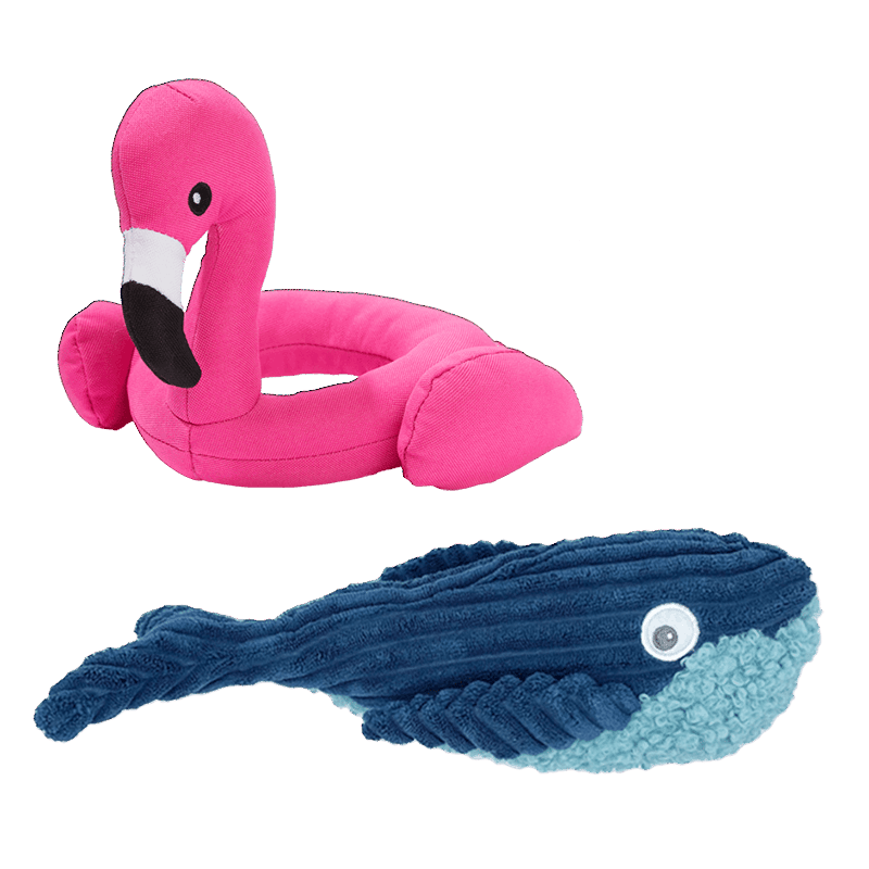 Summer Safari Pet Toy Duo
