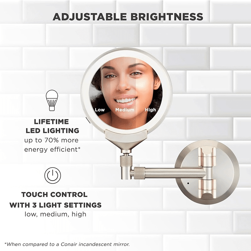 Wall Mounted LED Makeup Mirror