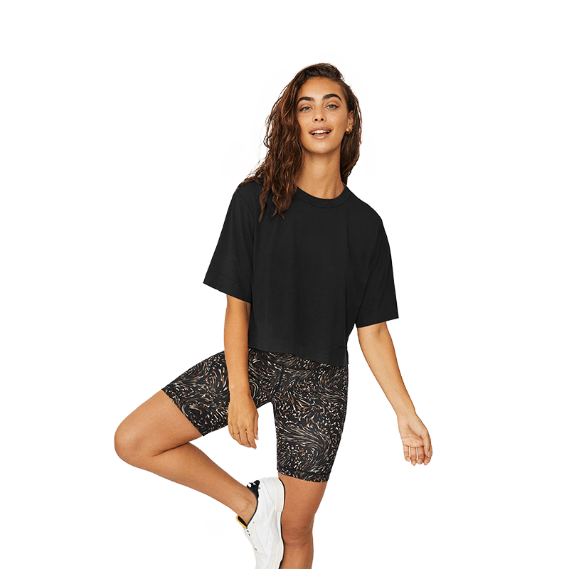 Karen Oversized SS Cropped Tee - L
