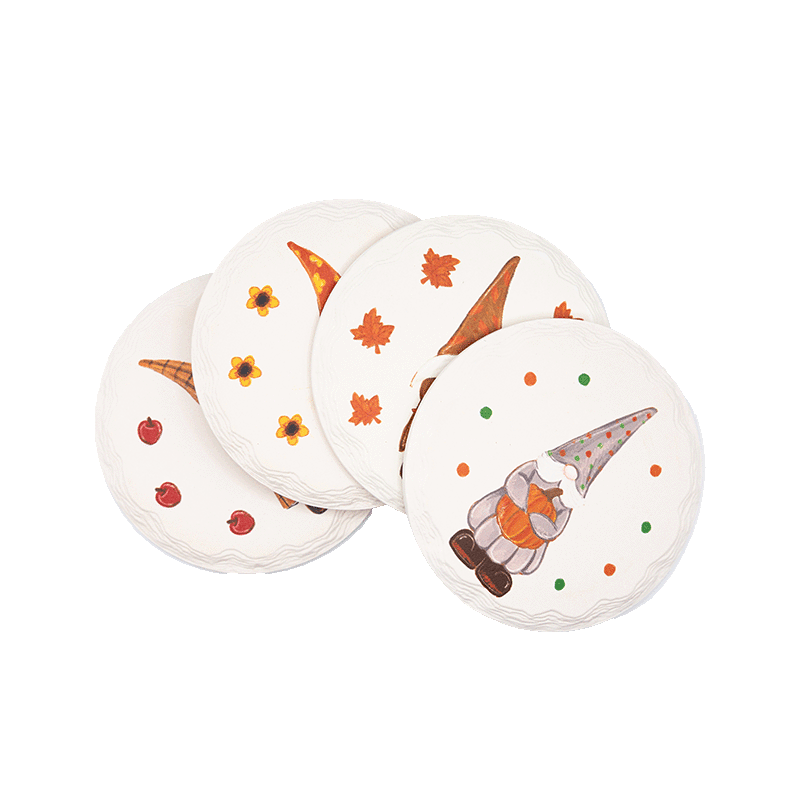 Ceramic Fall Coasters (4 Pack)