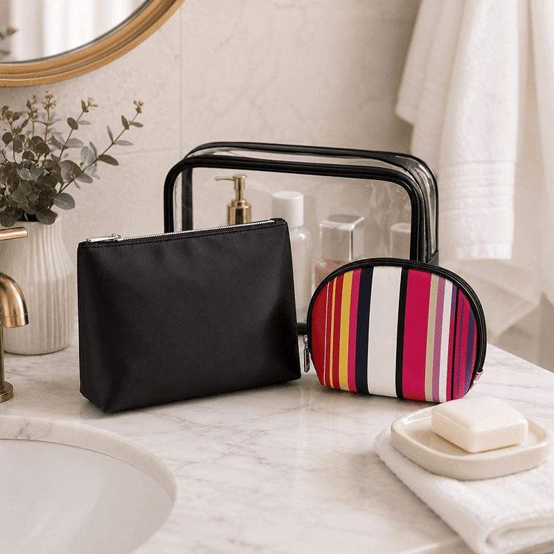 3 Piece Cosmetic Bag Trio Mix Set