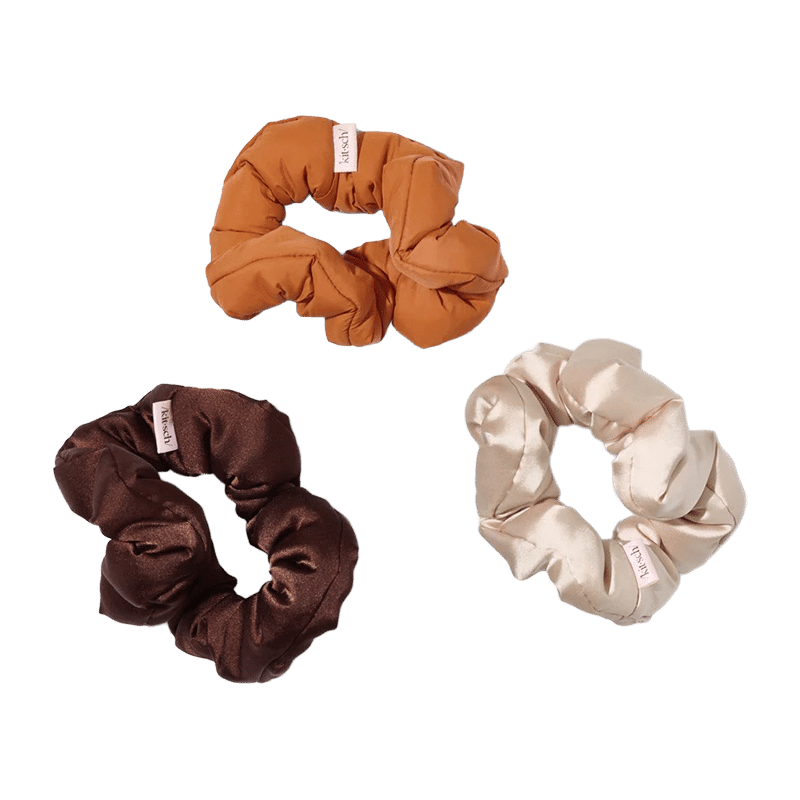 Recycled Fabric Cloud Scrunchies