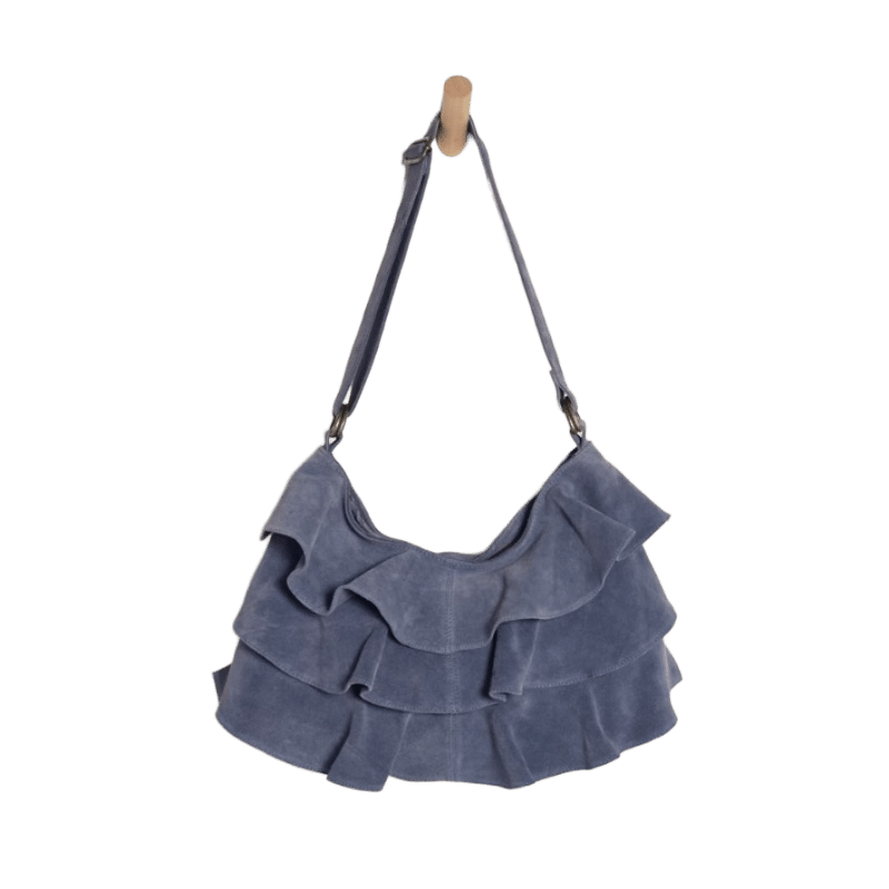 Rae Ruffle Shoulder Bag