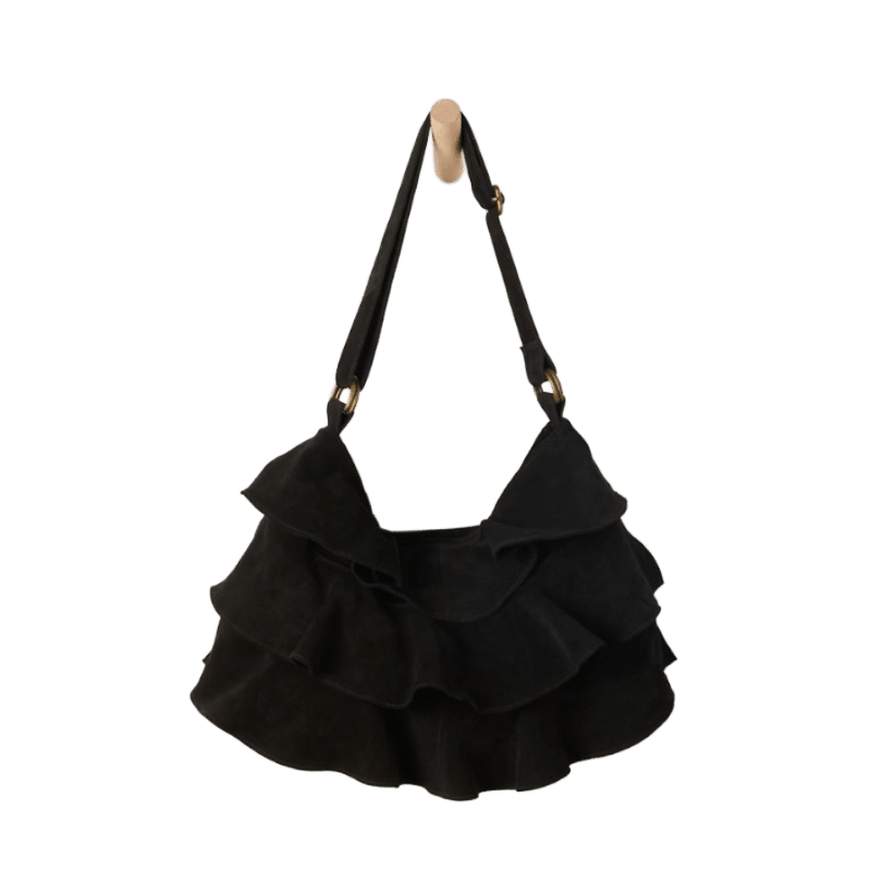 Rae Ruffle Shoulder Bag