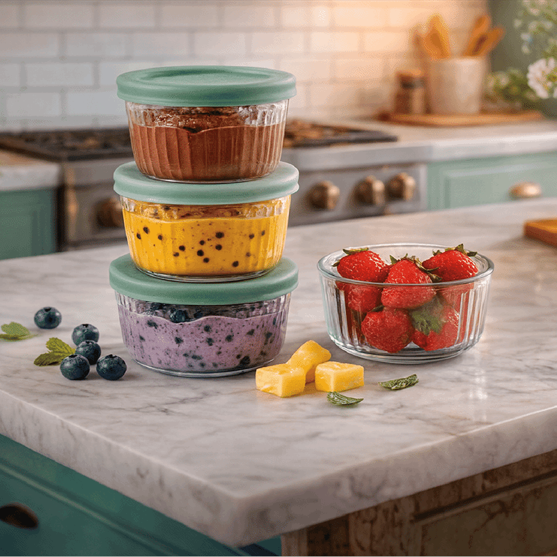 Green 8PC Round Set