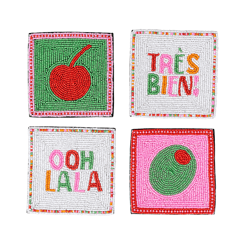 Beaded Coaster Set