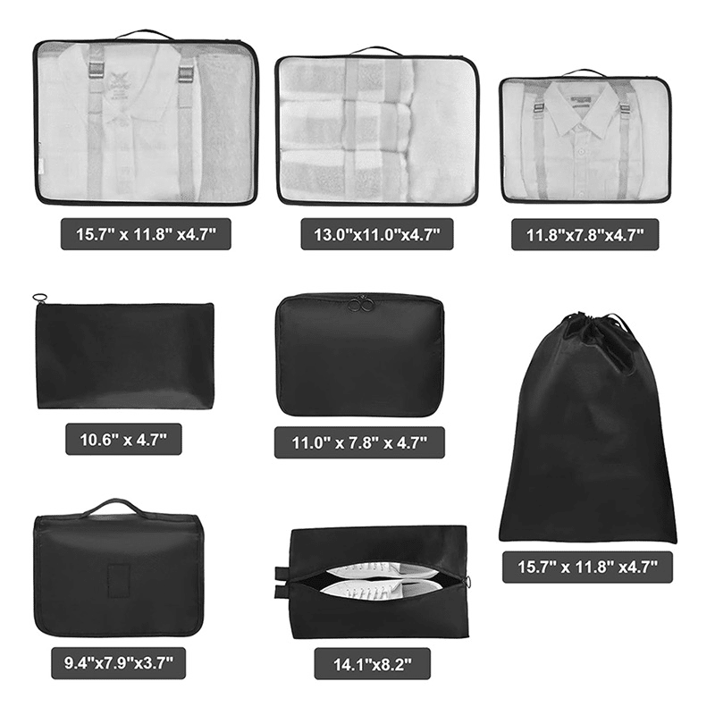 Luggage Packing Cube Organizers