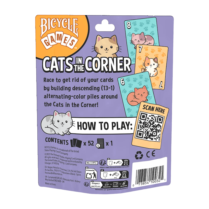 Cats in the Corner Card Game