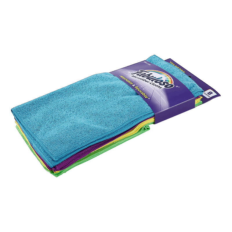 Fabuloso Microfiber Cleaning Cloths Rainbow