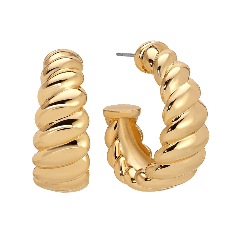 Modern Ribbed Hoops