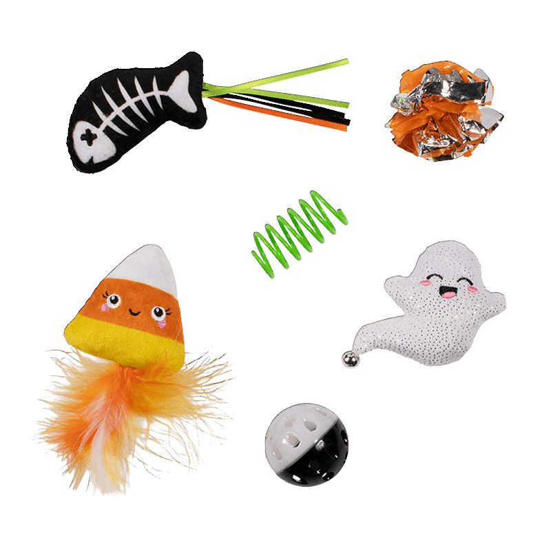 Sweet Treats, Spooky Feats Cat Toy Set