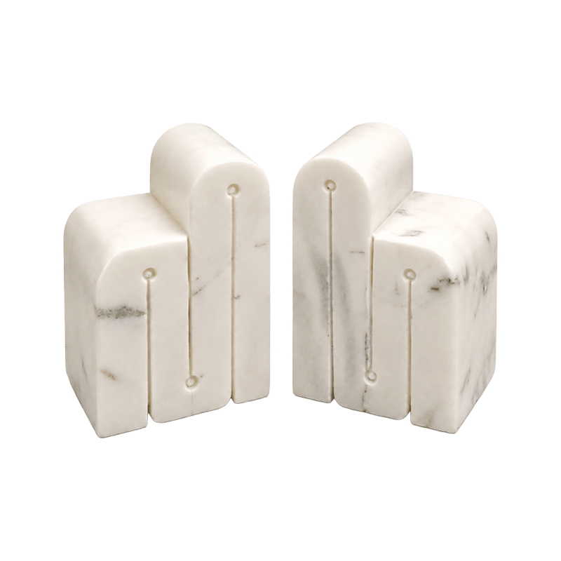 Marble Bookends Set of 2