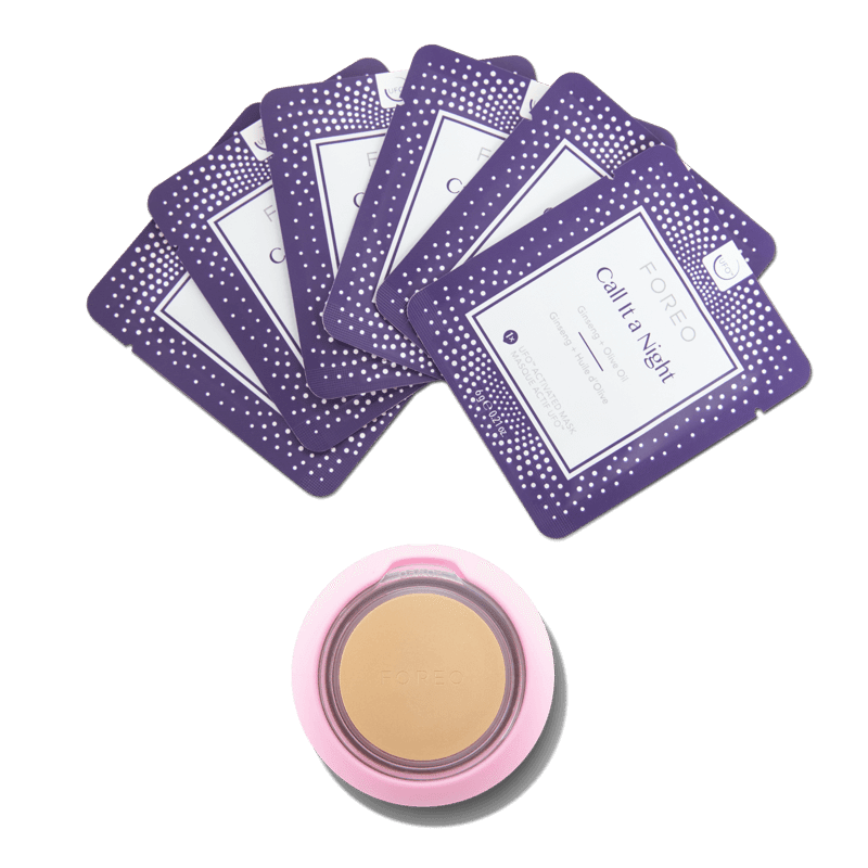 UFO Mini in Pearl Pink + Box of 7 Call it a Night Sheet Masks Bundle