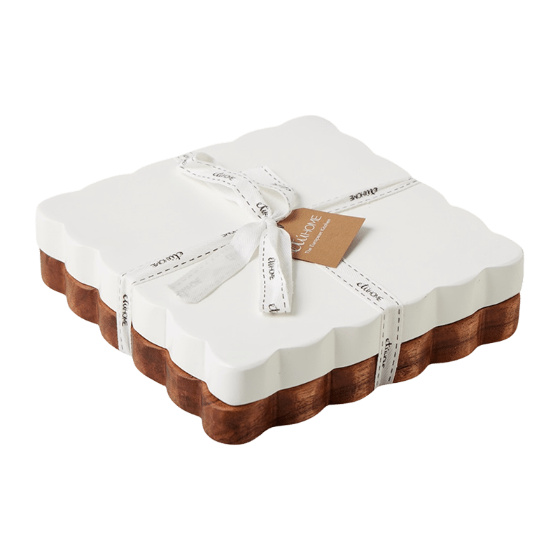 Scalloped Appetizer Cheese Board Set of 2