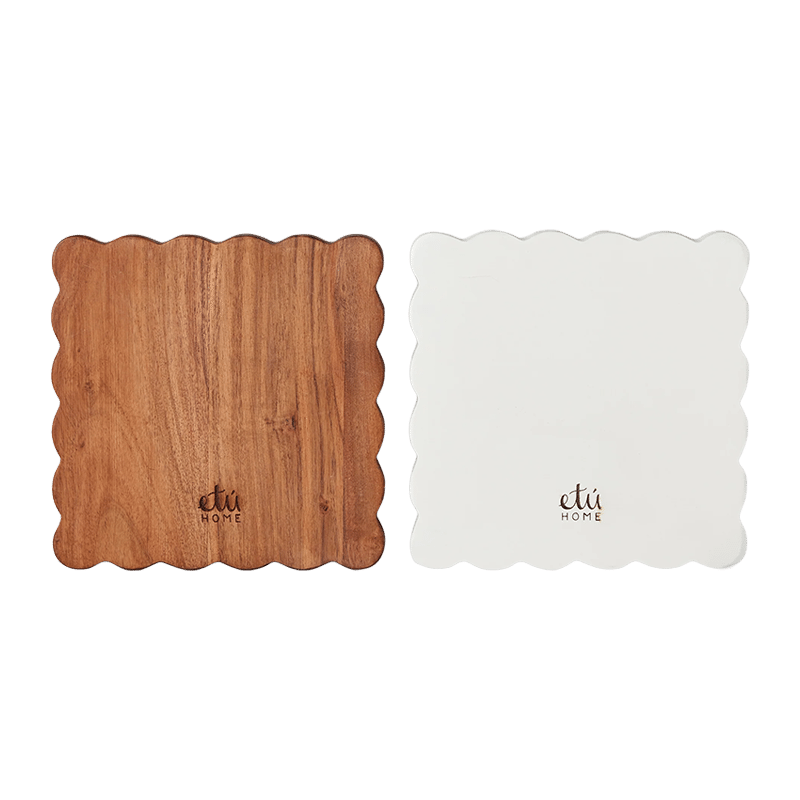 Scalloped Appetizer Cheese Board Set of 2